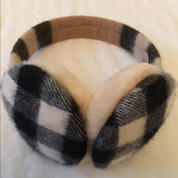 Burberry Cashmere Check Earmuff