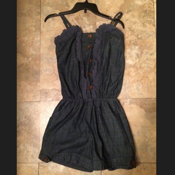 NWT Blue Jean Romper - Size L