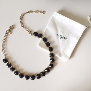 J Crew gem necklace with gold hardware