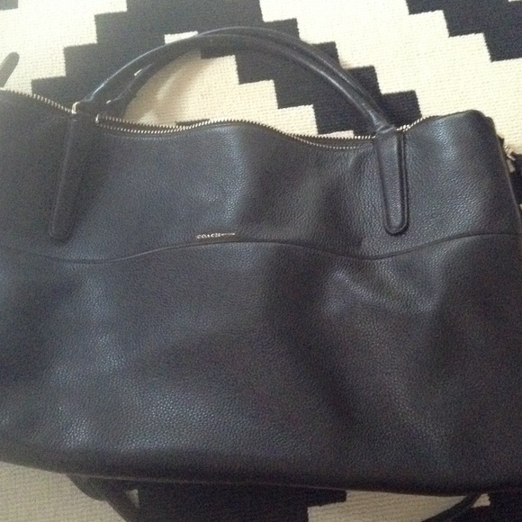 Coach large pebbled borough  handbag