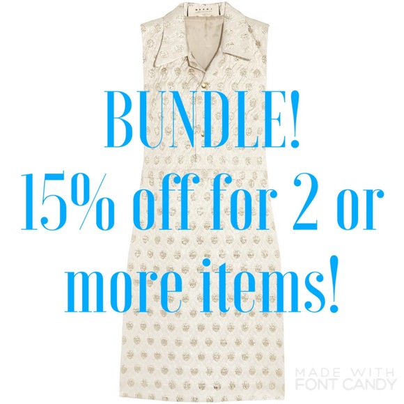 Bundle! 15% off for 2 or more items