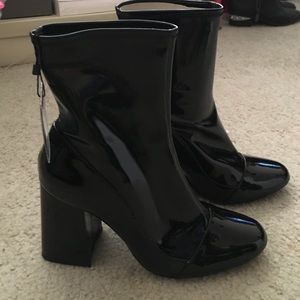 Brand new Zara pvc sock boots