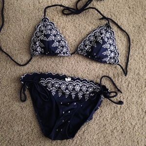 Aerie navy blue swimsuit