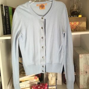 Gorgeous Tory Burch Cardigan -pale blue