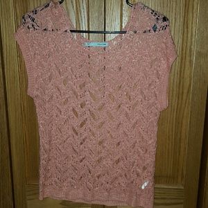 Peach colored Maurices top