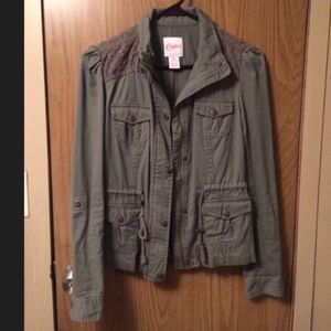 Candie's Military Green Jacket - Size XS