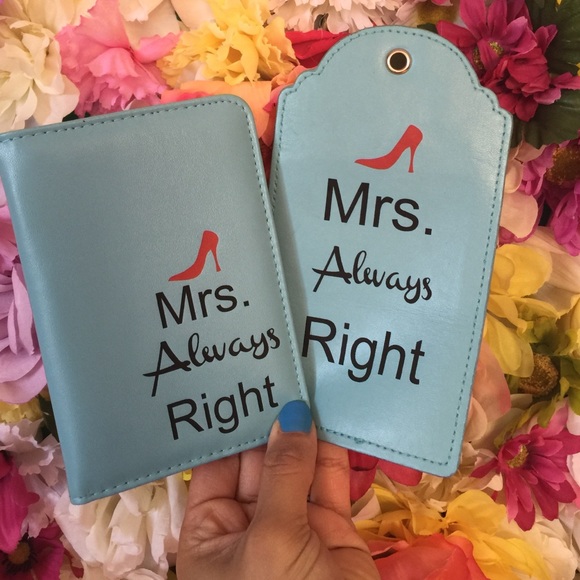Luggage tag and passport cover