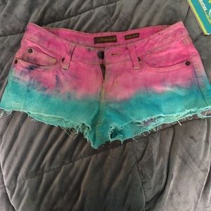 Tye dye aero shorts size 0