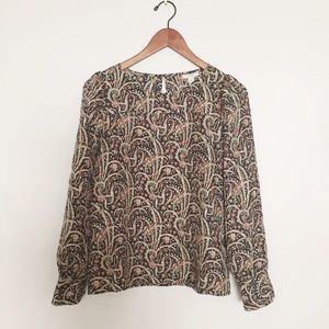 J. Crew Talitha Paisley Silk Blouse
