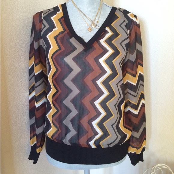 Missing for Target pull over chiffon top