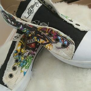 Ed Hardy Size 9 Womens Lowrise Sneakers