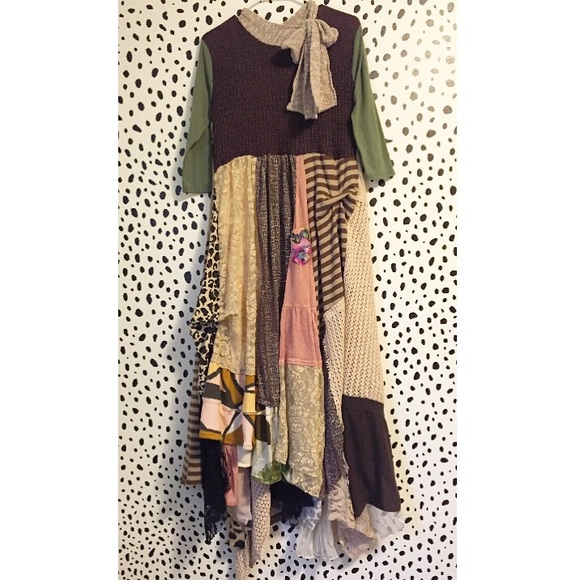 ❤️️SOLD❤️ LaneeBlu Custom Patchwork Dress