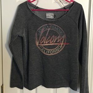 Very soft distressed Volcom Fitted Sweatshirt