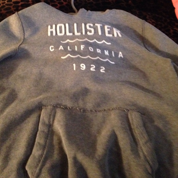 A Hollister grey hoodie
