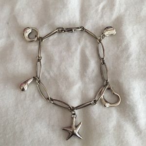 Tiffany & Co. Silver Elsa Peretti charm bracelet