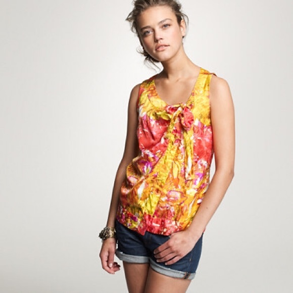 J.Crew tie front tank