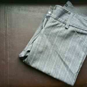 Grey striped dress pants size 1