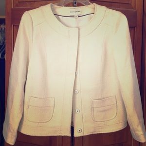 Wool blend cream "Jackie O" jacket