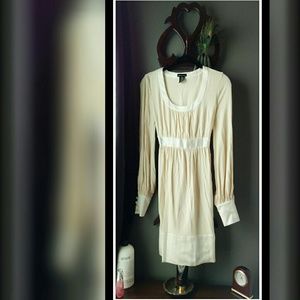 Moda International silk babydoll ivory dress