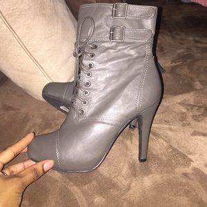 Sexy grey booties