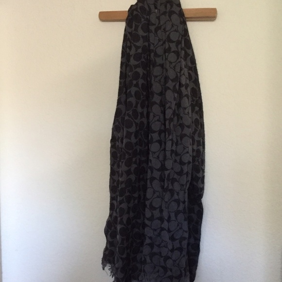 Coach Reverse Pattern Wool Scarf