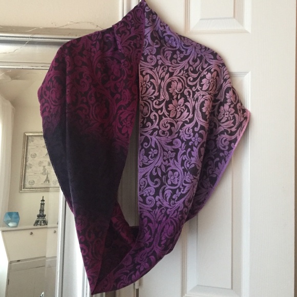 Purple ombré Infiniti scarf