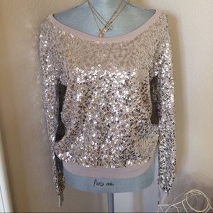 HM glitter pull over long sleeve