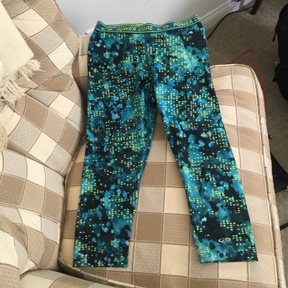 Colorful Power Core yoga pants