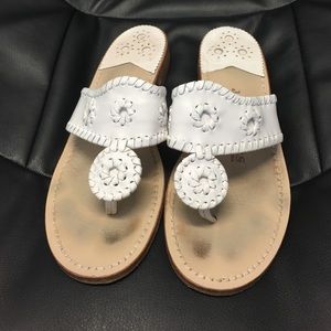 White Jack Rogers Sandals