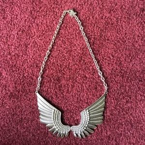 F21 wing statement necklace