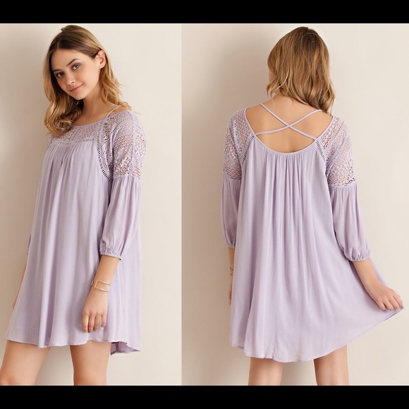 🏆HOST PICK🏆🍬Lilac & Lace Dress - Picture 2 of 4