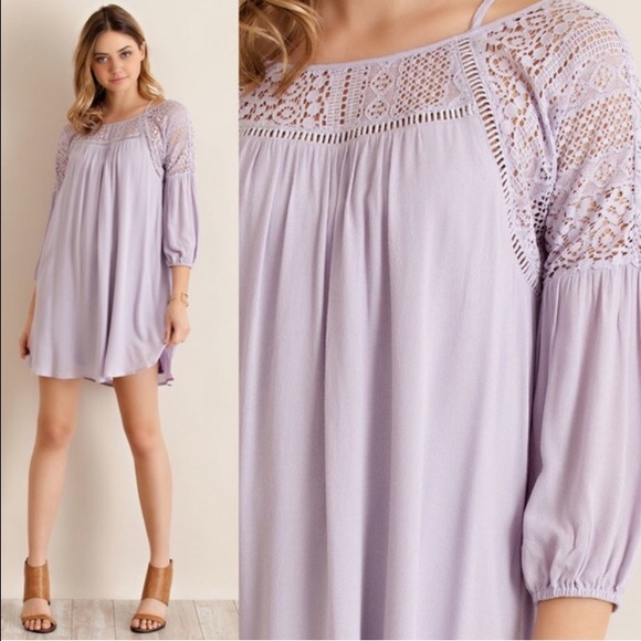 🏆HOST PICK🏆🍬Lilac & Lace Dress - Picture 4 of 4