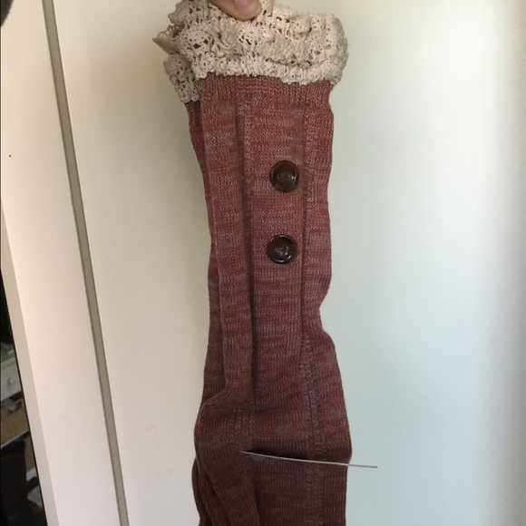 Knee high boot socks lace daitaling