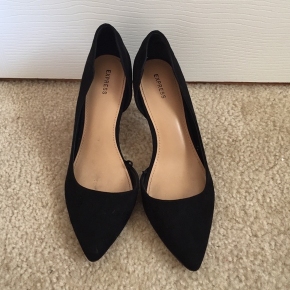 Express Black Heels