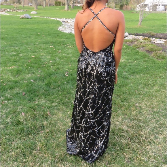 Authentic ShailK Sequin Gown🌹 - Picture 3 of 4