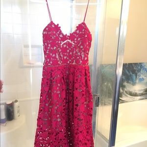 Self Portrait Red Azaelea dress Size XS/Size 2
