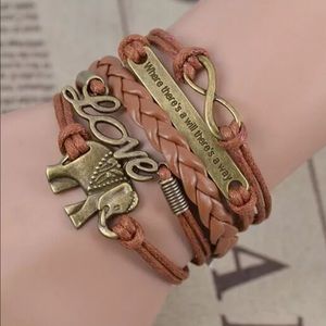 Leather brown bracelet