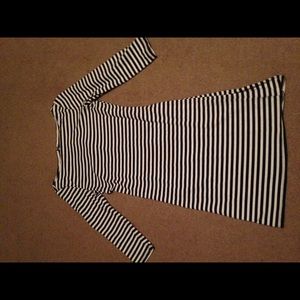 Nautical fitted cotton dress.