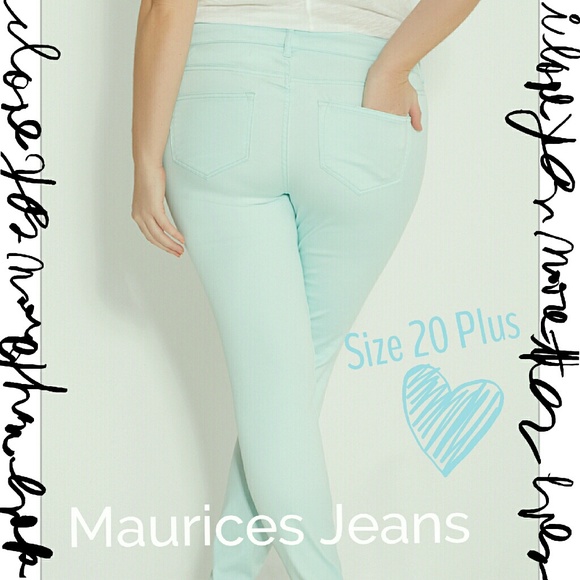 Mint Plus Size Skinny Jeans