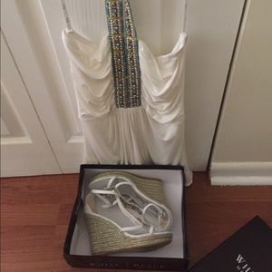 Blouse and pair of sandals