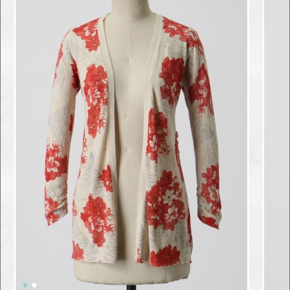 Anthropologie Dwarf Quince Cardigan