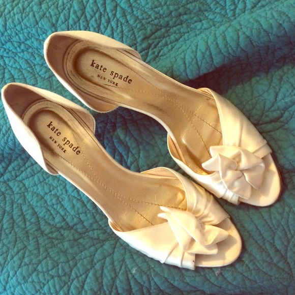Ivory Kate Spade heels sz 8 1/2