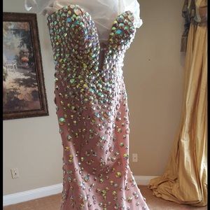 jovani trumpet style gown