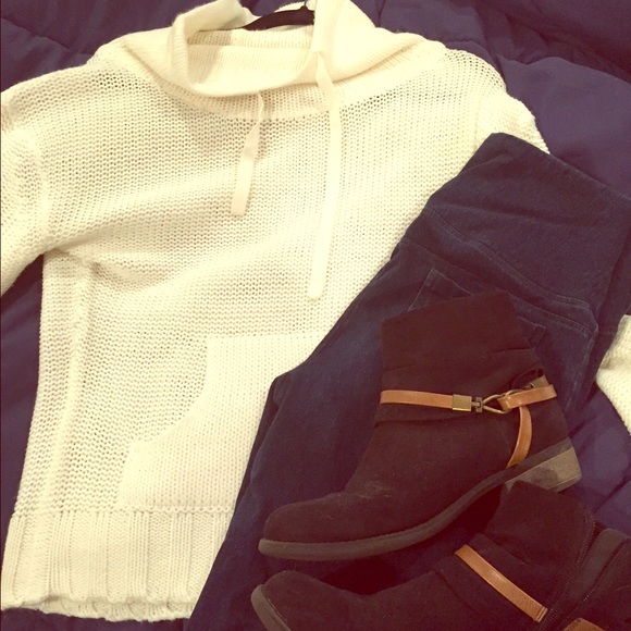 Cream knit sweater