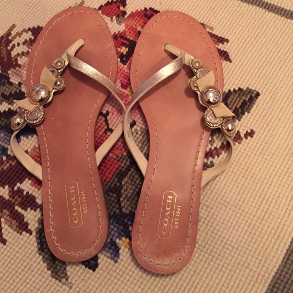 Coach Oceanna Sandal in Gold