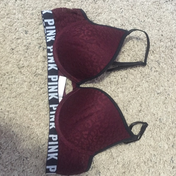 Pink push-up bra