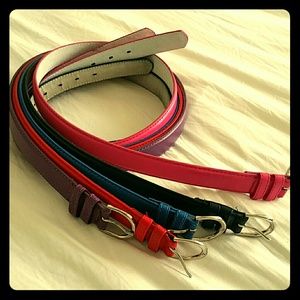 ****SOLD **** 5 Colorful belts package deal