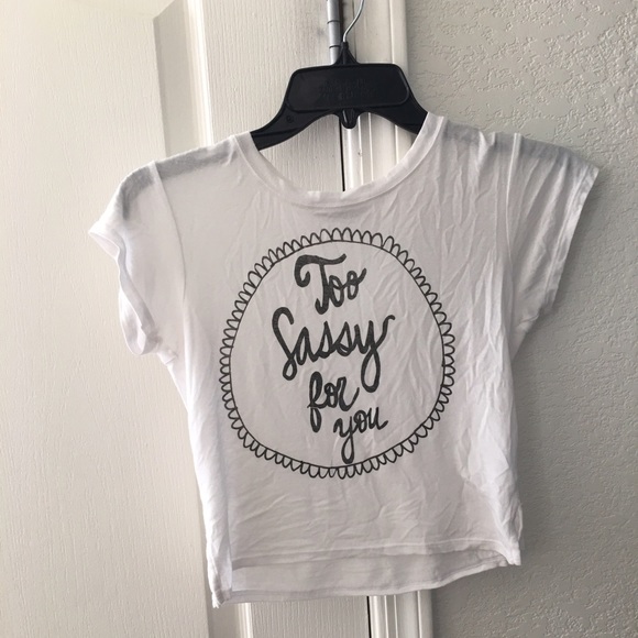 NWOT Too sassy crop top