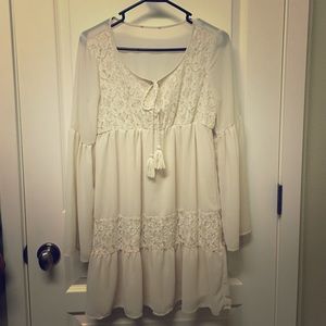 Beautiful cream lace tunic/dress