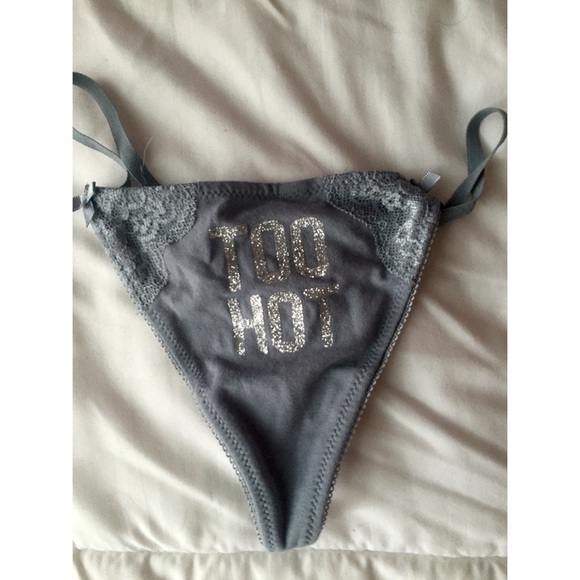 Grey Victoria's Secret String Thong